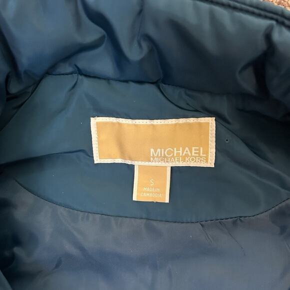 Michael Kors Women's Quilted Vest Full Zip Luxe Teal Size S - Small - NWT $125 - Picture 10 of 15